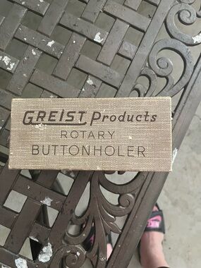 Greist Products Rotary Buttonholer - Vintage
